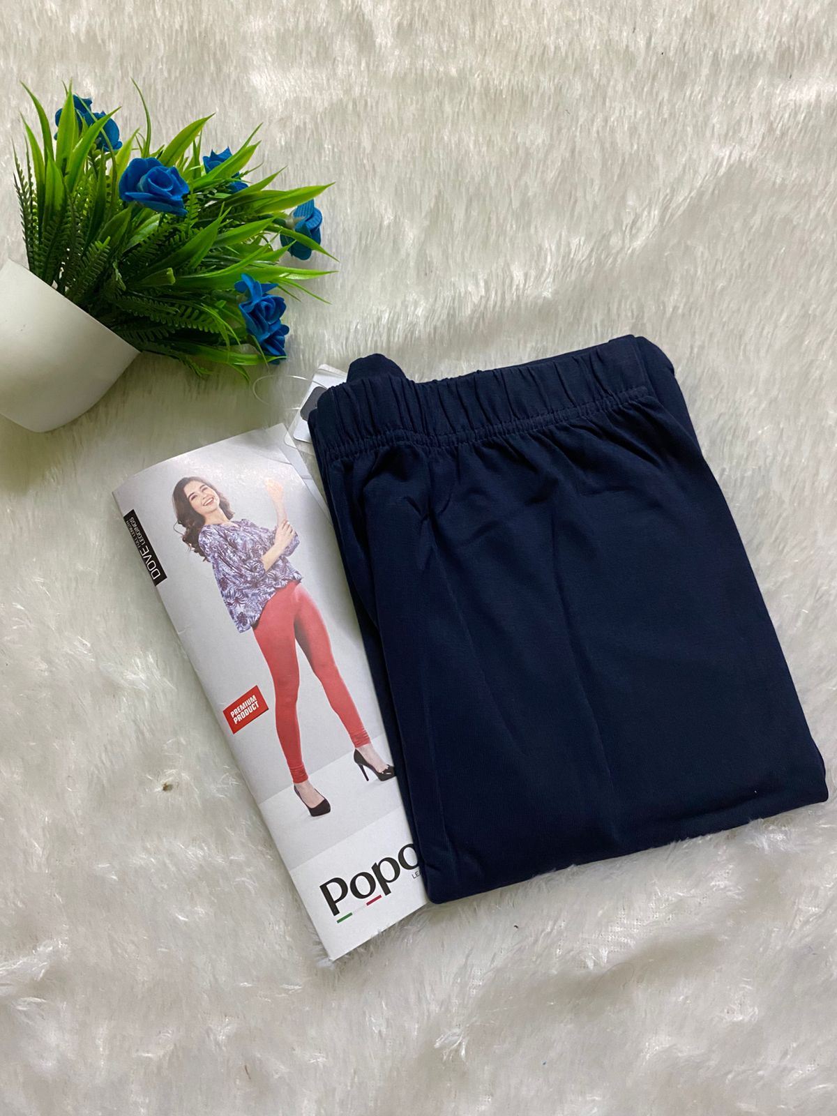 Full Length Leggings - Navy Blue A442